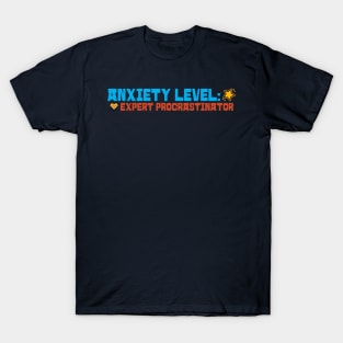 Anxiety Level: Expert Procrastinator Behavioral Health T-Shirt